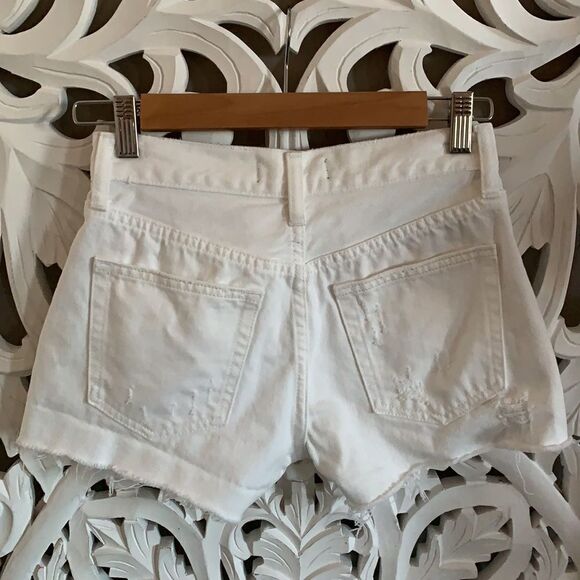 Free People Sophia White Denim Short - Picture 4 of 12